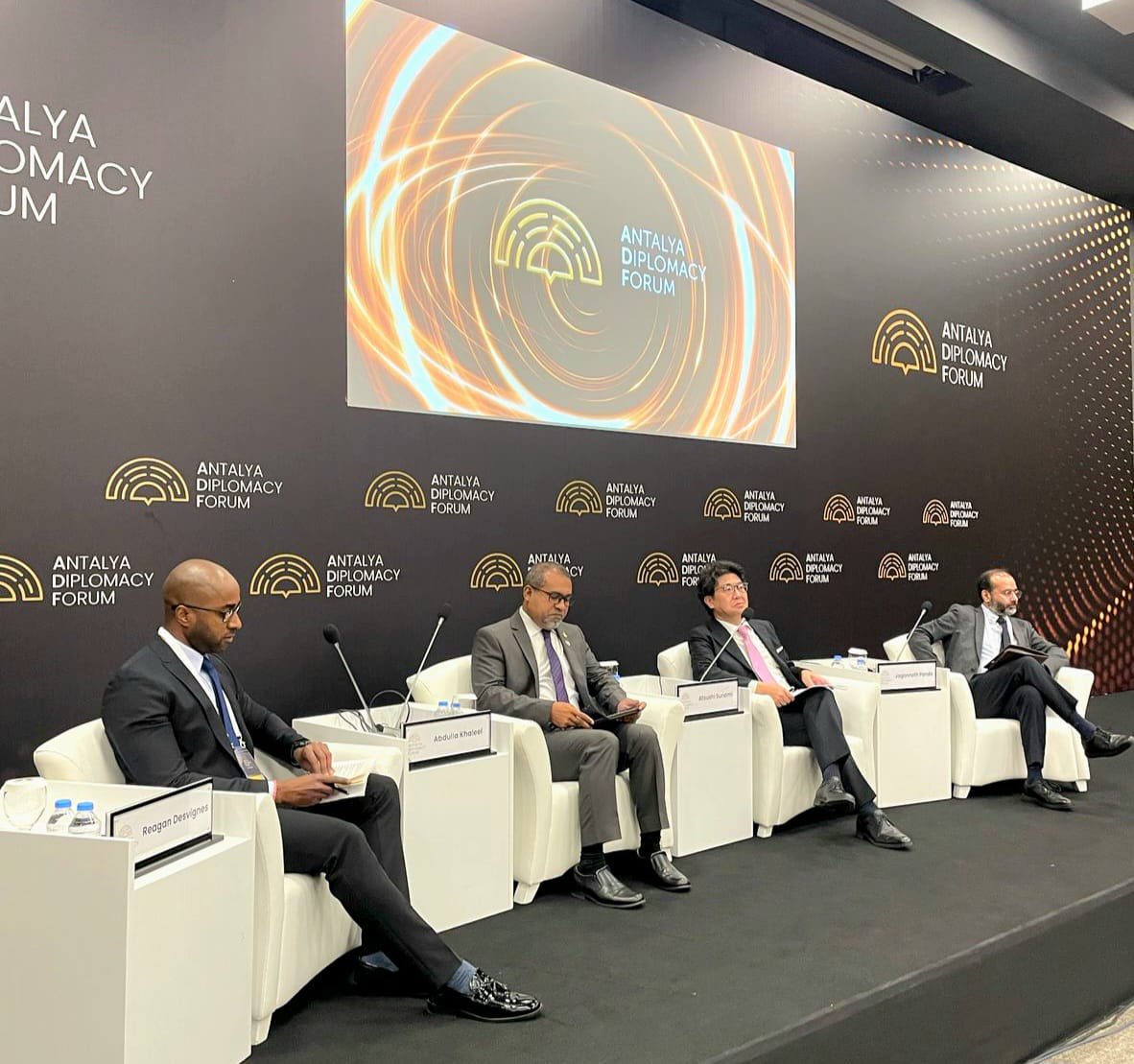 Yeniden Asya Girişimi (@yeniden_asya) on Twitter photo Asia-Pacific panel is held at the margins of #ADF2025 with 🇲🇻FM Hon. Abdulla Khaleel, President of <a href="/SPF_PR/">笹川平和財団 Sasakawa Peace Foundation</a> Atsushi Sunami and Head of <a href="/ISDP_SCSAIPA/">ISDP SCSA-IPA</a> Jagannath Panda #AsiaAnew #MEET4DIPLOMACY Asia-Pacific panel is held at the margins of #ADF2025 with 🇲🇻FM Hon. Abdulla Khaleel, President of <a href="/SPF_PR/">笹川平和財団 Sasakawa Peace Foundation</a> Atsushi Sunami and Head of <a href="/ISDP_SCSAIPA/">ISDP SCSA-IPA</a> Jagannath Panda #AsiaAnew #MEET4DIPLOMACY