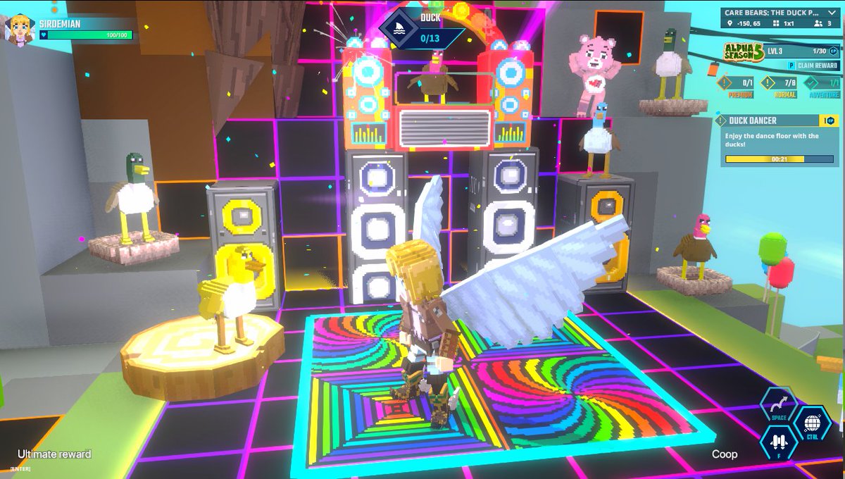 SirDemian80's tweet photo. Dancing ducks, only in @TheSandboxGame 🦆 https://t.co/7M6jLFHWQu #AlphaSeason5 https://t.co/Sof7T0kaJ8