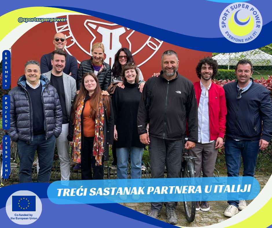 SDCSabac's tweet image. Učestvovali smo na #FYSSPEHI sastanku u Padovi 🇮🇹 Razmenili smo iskustava u aktivnostima iza nas, uradiil pregled IT i fizičkih aktivnosti 💻🏃‍♀️, snimali promo materijal🎥 i isplanirali naredne korake📋. Projekat ide u dobrom smeru! #ErasmusPlus #SportForAll #HealthyLifestyle