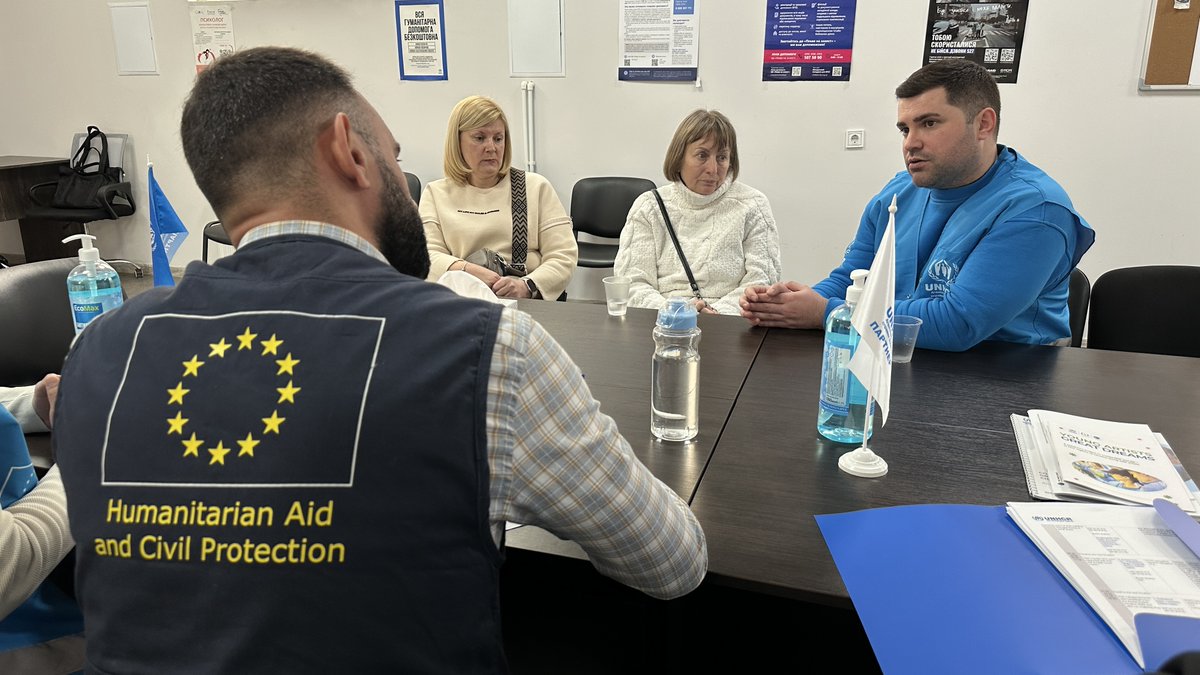 UNHCR Ukraine (@unhcrukraine) on Twitter photo This week, <a href="/echo_Europe/">EU Humanitarian Aid | European Neighbourhood 🇪🇺</a> joined UNHCR in Odesa & Mykolaiv — some of the hardest-hit areas in southern 🇺🇦
Thanks to support from the EU 🇪🇺 <a href="/eu_echo/">EU Civil Protection & Humanitarian Aid 🇪🇺</a>, UNHCR + partners are able to provide protection & social services and respond immediately w/ emergency aid after Russian attacks. This week, <a href="/echo_Europe/">EU Humanitarian Aid | European Neighbourhood 🇪🇺</a> joined UNHCR in Odesa & Mykolaiv — some of the hardest-hit areas in southern 🇺🇦
Thanks to support from the EU 🇪🇺 <a href="/eu_echo/">EU Civil Protection & Humanitarian Aid 🇪🇺</a>, UNHCR + partners are able to provide protection & social services and respond immediately w/ emergency aid after Russian attacks.