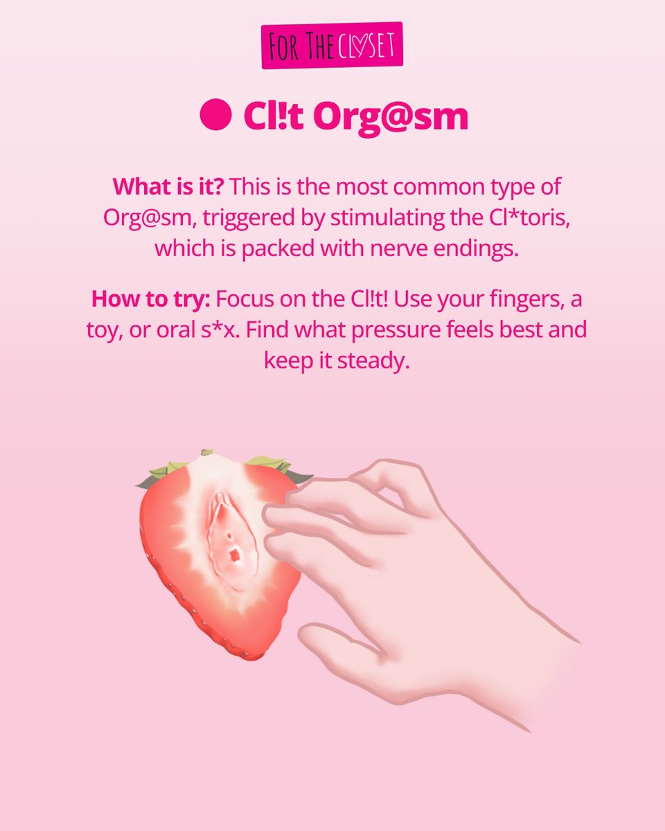 ForTheCloset's tweet photo. Yup, ladies—there are 4 different org@sms, and each one can be achieved in sooo many ways! 😏 All of ‘em bring that toe-curling ple@sure. 

#sexfacts #sexeducation #sex #sexualhealth #sexy #facts #sextips #love #sexed #orgasm #sexpositive #healthhacks #healthchoice #sextoys https://t.co/dWAWGwHnIj