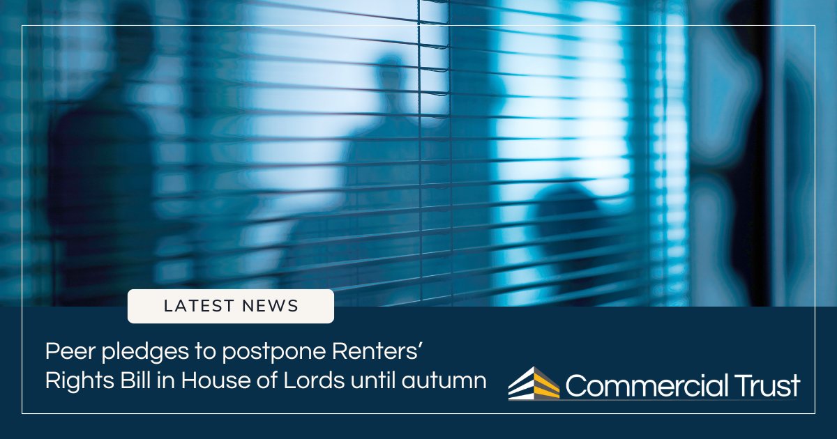 A major critic of the Renters' Rights Bill held a private meeting with landlords, where she promised to do all she can to delay the bill from coming into law until autumn.

📞 0800 980 6185
💻 commercialtrust.co.uk/news/peers-ple… 
#landlordnews #prs #rentersrightsbill #houseoflords