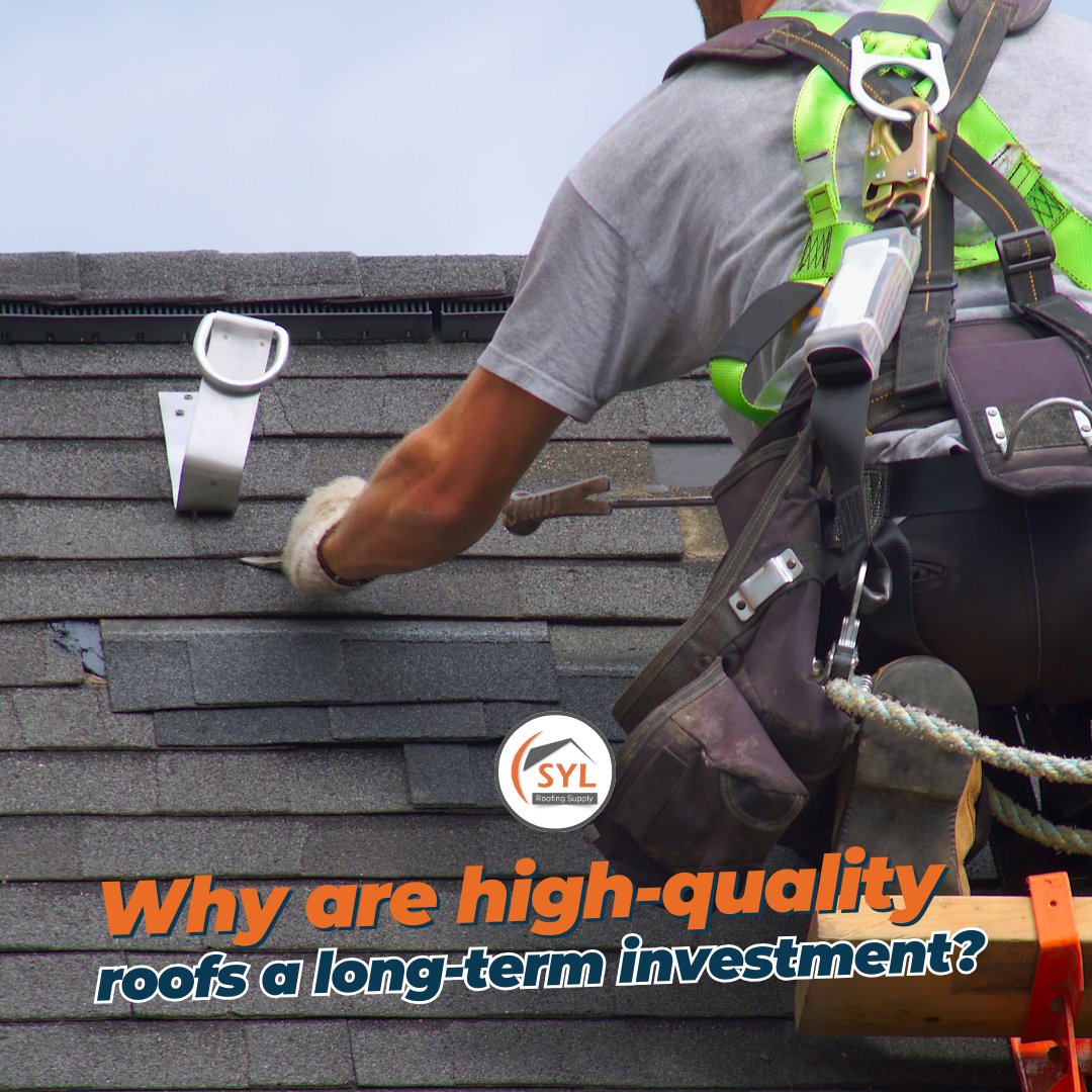 SYLROOFINGSUPLY's tweet photo. Why are high-quality roofs a long-term investment?

🏚️💰 Are you thinking about upgrading your roof?
A good roof is a long-term investment in the safety, comfort, and value of your property.
At SYL Roofing Supply, we explain why. 👇 https://t.co/zO7Uk4FCAL