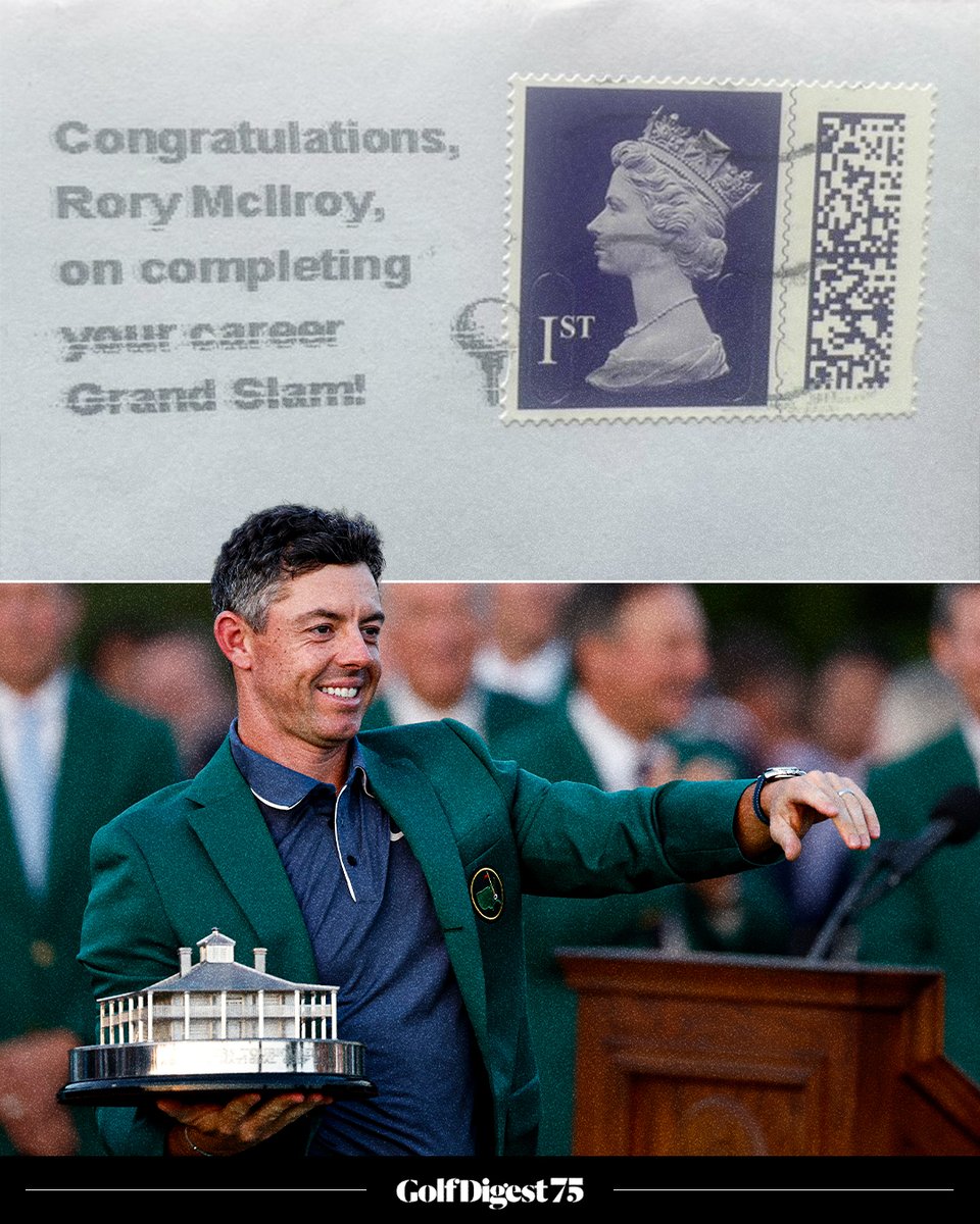 Golf Digest (@golfdigest) on Twitter photo Every piece of mail in the UK sent from April 15th to 17th has been stamped with a message congratulating Rory McIlroy after his Masters win. 📬
(H/T: <a href="/lmwilliamson7/">Laura Williamson</a>, <a href="/FOS/">Front Office Sports</a>) Every piece of mail in the UK sent from April 15th to 17th has been stamped with a message congratulating Rory McIlroy after his Masters win. 📬
(H/T: <a href="/lmwilliamson7/">Laura Williamson</a>, <a href="/FOS/">Front Office Sports</a>)