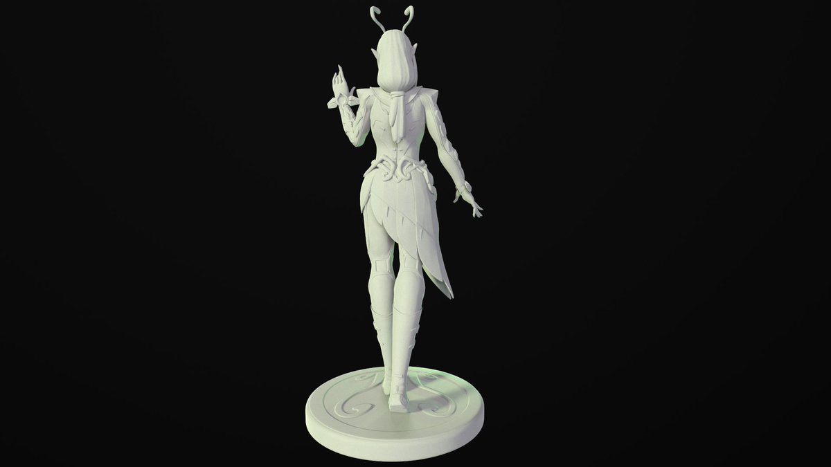 emm_cherry's tweet photo. AT LAST SHE IS DONE! Should i put her for 3d printing somewhere? What are some good sites to sell on? #MarvelRivalsfanart #3dsculpt https://t.co/rgi9HmcMWt