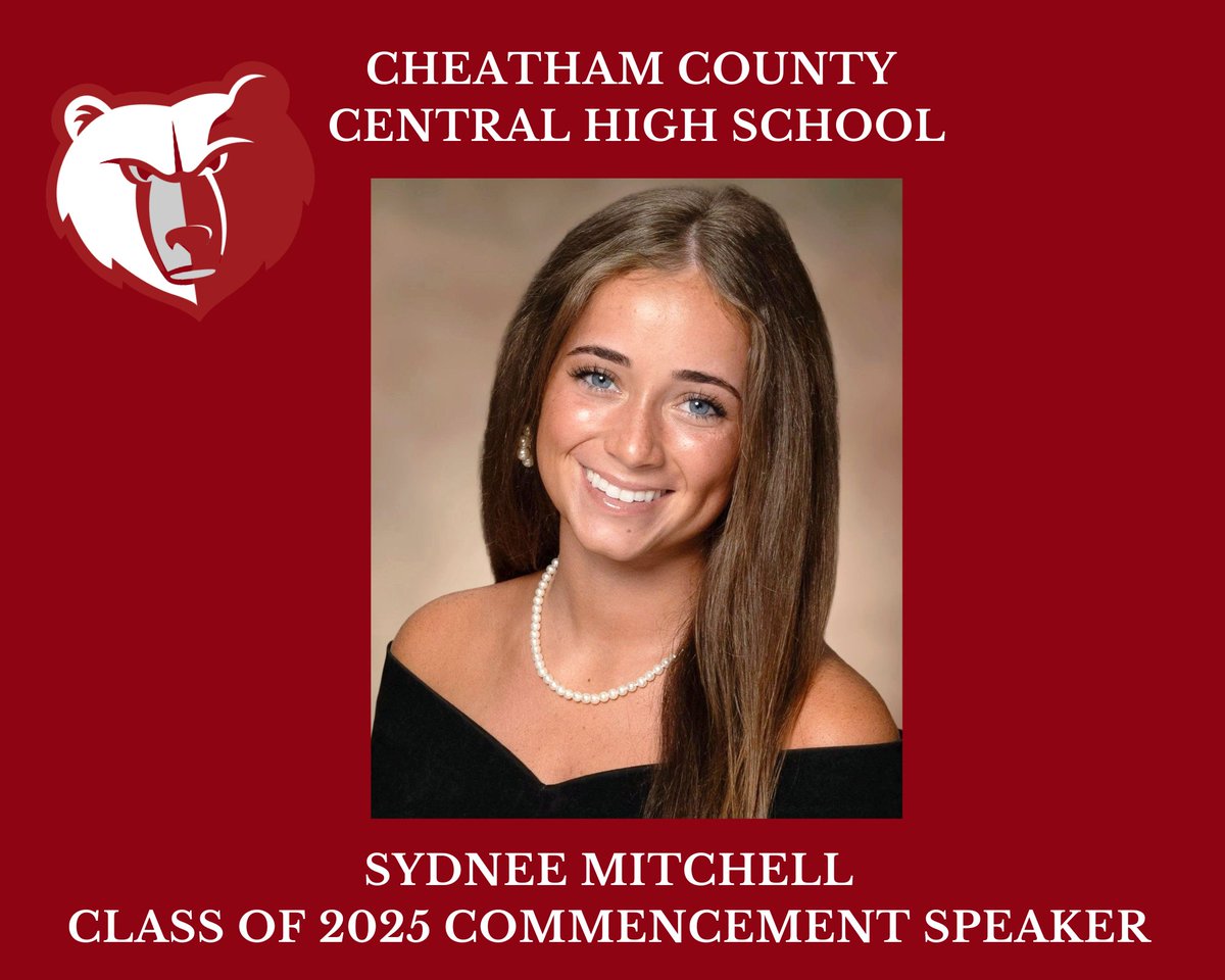 CCBOE's tweet photo. Sydnee Mitchell has been chosen by her peers at Cheatham County Central High School to be this year’s commencement speaker. Read more at https://t.co/45hQSEMeX2. #ccsdtn https://t.co/tvsWLOYGTZ