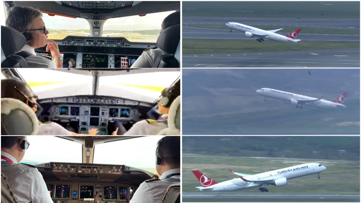 İstanbul Havalimanı'nda 'eş zamanlı üçlü bağımsız pist operasyonu' başladı.