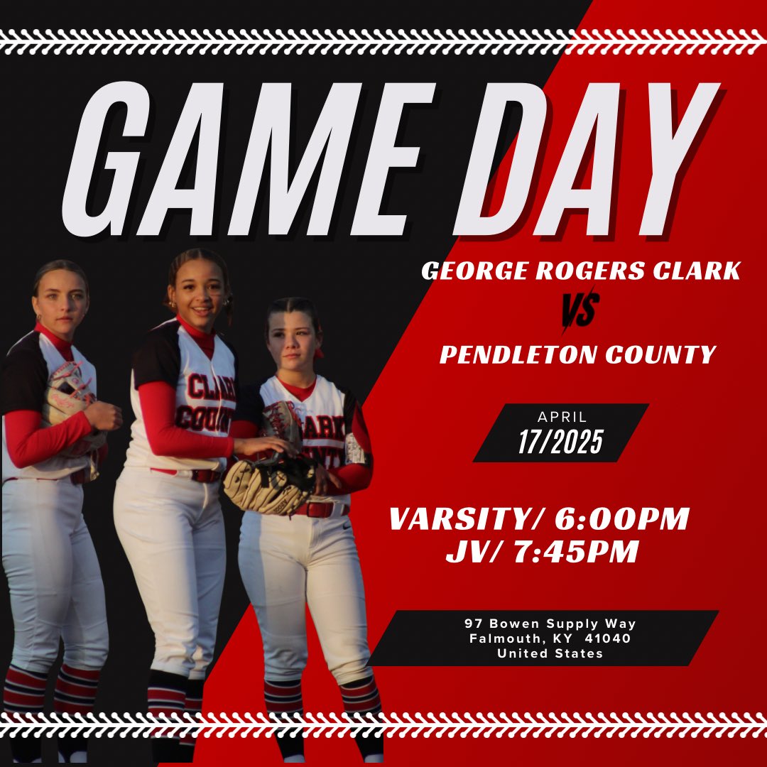 The Lady Cards are on the road to Pendleton County tonight! First pitch is set for 6:00 PM. Let’s go, Cards! #GoCards #WeNotMe #GRCSoftball