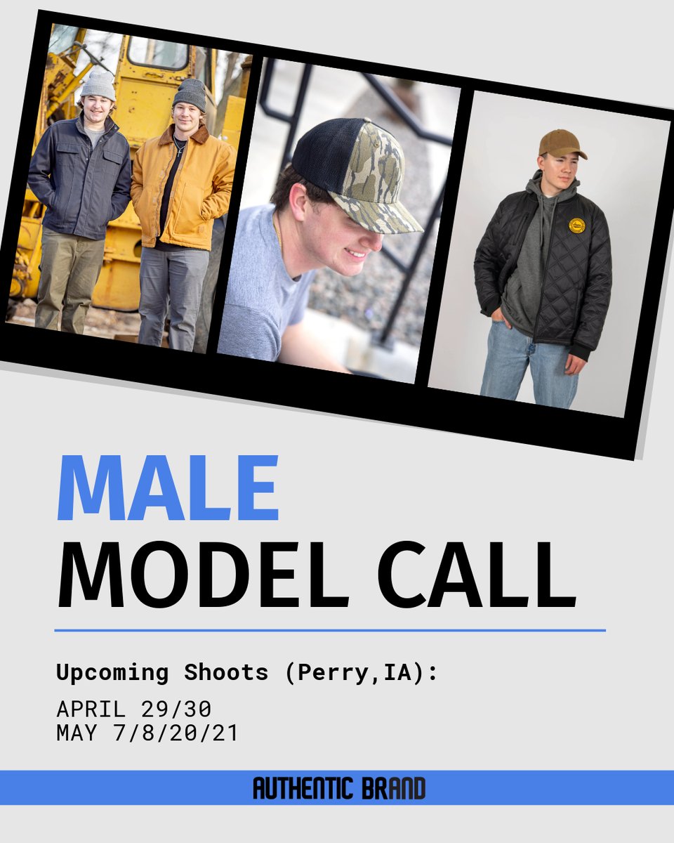 Authentic Brand Sportswear (@authenticbrand_) on Twitter photo We’re looking for men of all ages and sizes to model for us! No experience? No problem—we welcome first-timers and seasoned pros alike.
Whether you're confident, curious, or just up for something new—we want to hear from you.
DM us or email info@tcbcorp.com to get involved! We’re looking for men of all ages and sizes to model for us! No experience? No problem—we welcome first-timers and seasoned pros alike.
Whether you're confident, curious, or just up for something new—we want to hear from you.
DM us or email info@tcbcorp.com to get involved!