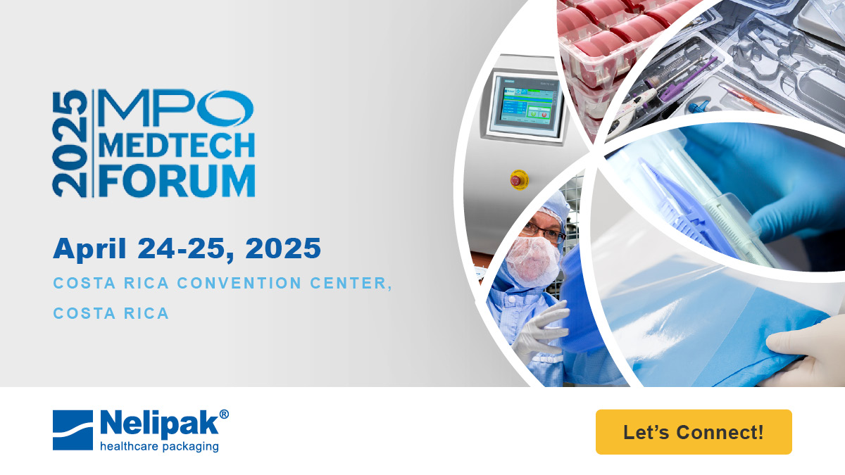 The medtech industry is evolving fast—are you keeping up? Meet Nelipak at MPO Medtech Forum 2025 to discuss regulations, sustainability, and the future of packaging. Let’s connect! nelipak.com/contact-us/ #MPOForum #HealthcareInnovation #SustainablePackaging