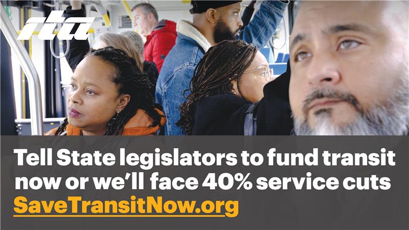 RTA_Chicago's tweet image. 📢 Today, the RTA launches a campaign to raise awareness and gather support for closing the regional transit funding gap. We are advocating for $1.5B in additional funding backed by a stronger RTA to ensure our system can not only survive but thrive. rtachicago.org/take-action?ut…