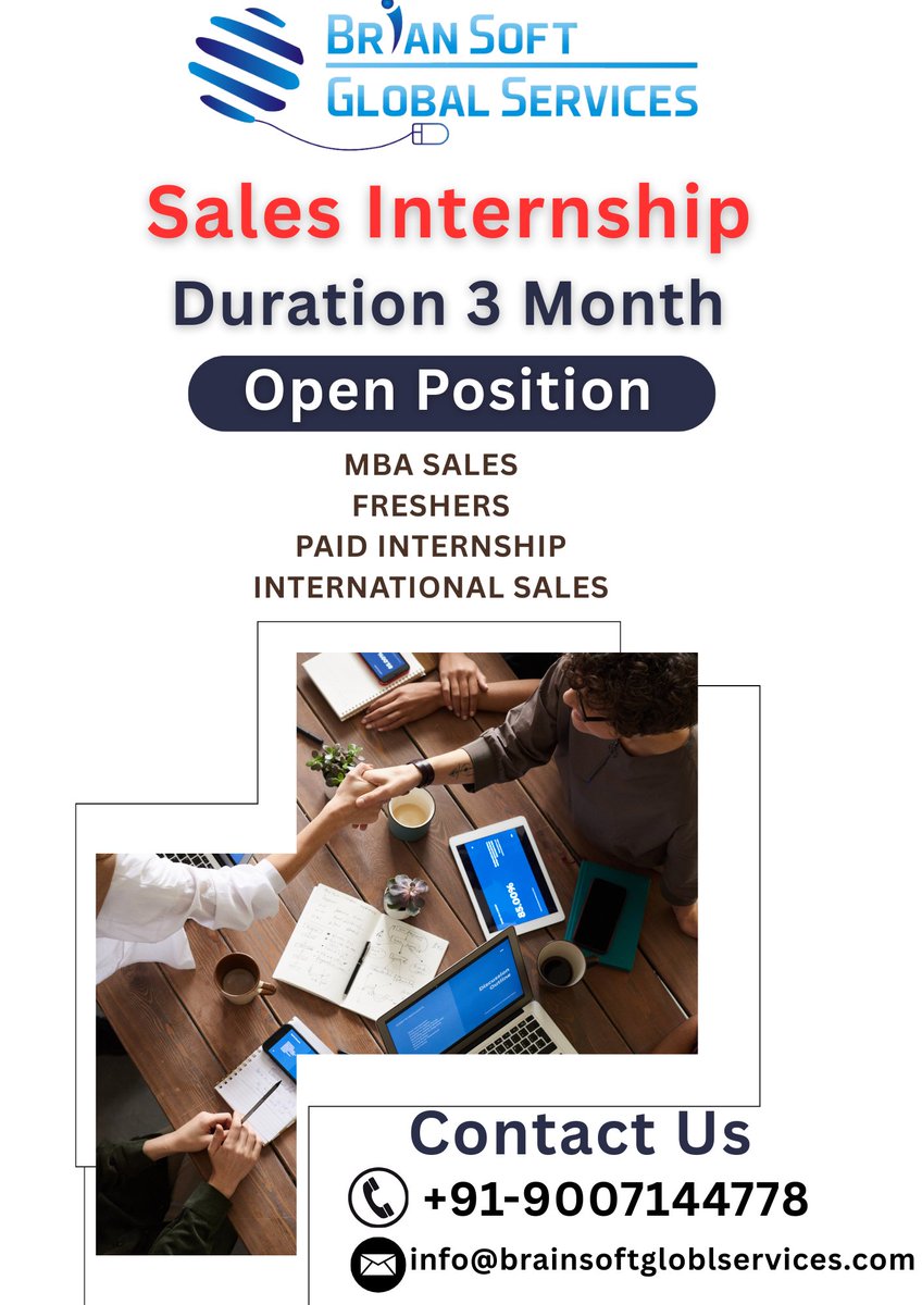santosh06it's tweet photo. MBA Sales internship delhi. #internshipInDelhiForMBA_Students #salesInternshipInDelhi #mbaSalesInternshipOpportunitiesInDelhi #paidMBAInternshipsInDelhi #summerInternshipForMBAStudentsInDelhi #mbaMarketingInternshipInDelhi
Call: +91-9007144778
info@briansoftglobalservices.com https://t.co/cgQwa4QhPp