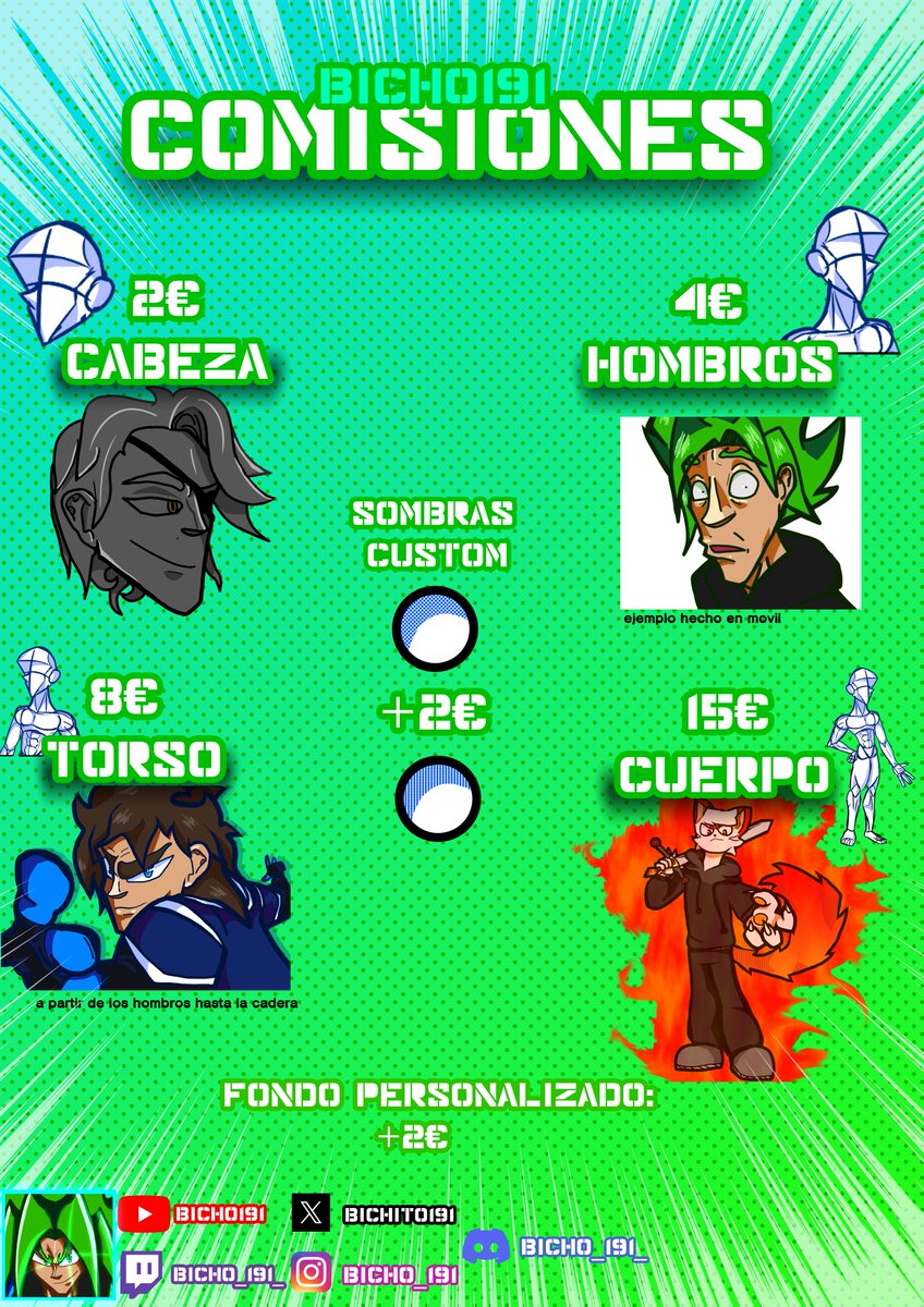 bichito191's tweet photo. COMISIONES ABIERTAS + PIXELART (nuevo). Echad un vistazo a los precios y si estáis interesados en alguno solo tenéis que contactarme en instagram o discord. discord: bicho_191_ 
CARRD: https://t.co/6qgjd7zNwe
UNIROS A MI SERVER DE DISCORD(plisporfi):https://t.co/wYqb8GwYzA https://t.co/q0c2sW19hx