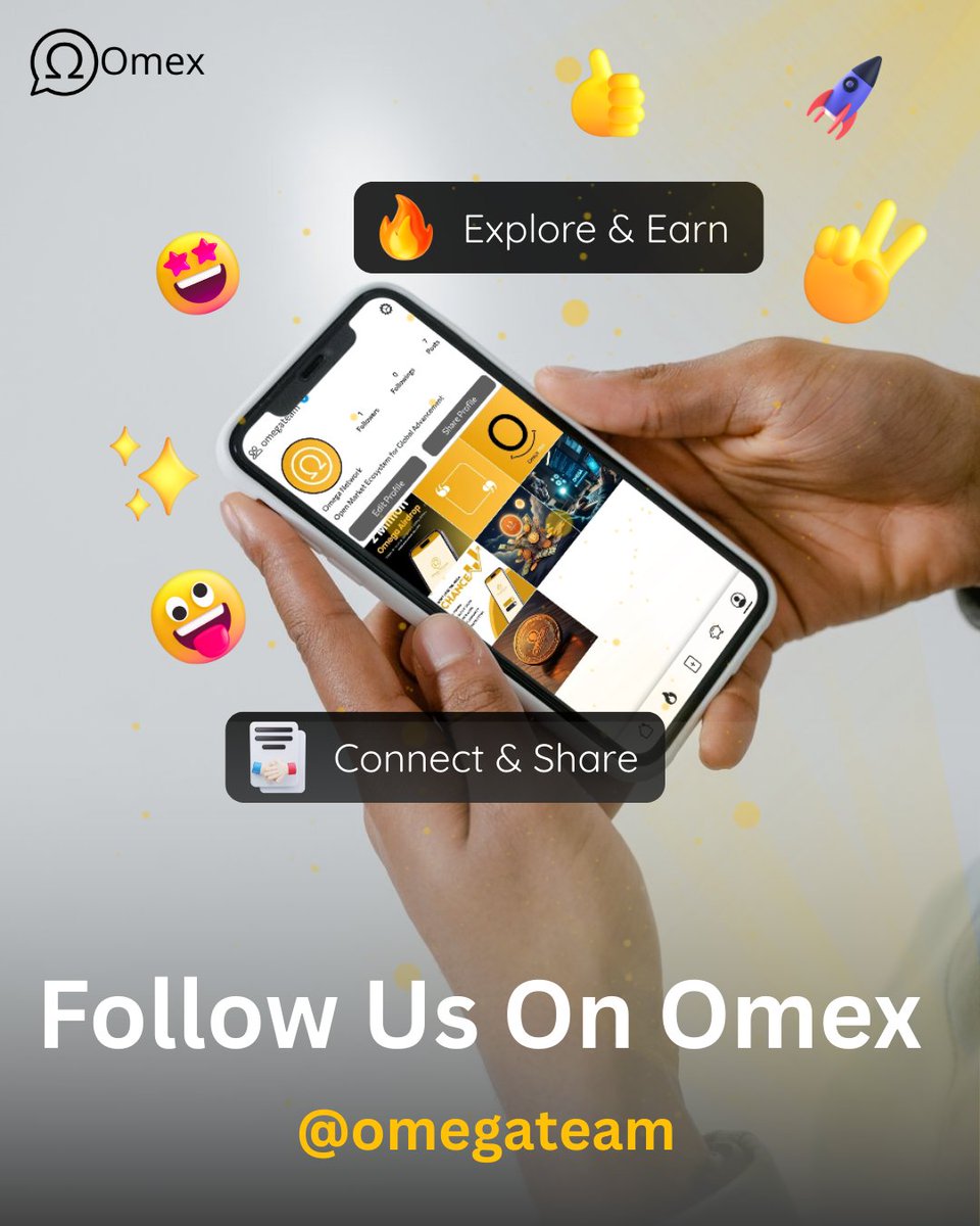 Hey, SMASH that follow button on Omex in the Omega app! Let’s vibe and connect together, You can also earn rewards in Oken which will redeem when mainnet launch! 🔥 #omex #omeganetwork