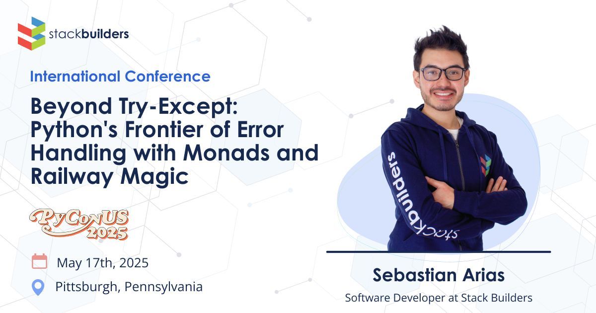 stackbuilders's tweet image. We have exciting news! In just one month, Software Developer Sebastian Arias will be speaking at PyConUS 2025 🐍
📅 When? Saturday, May 17th
🗣️ Language? This talk will be given in Spanish
For more info: us.pycon.org/2025 | stackbuilders.com/insights/
#PyConUS #PyConUS2025