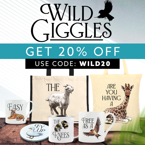 This bank holiday weekend get 20% OFF ALL WILD GIGGLES at stubbsmugs.co.uk
Includes New Releases! Use Code: WILD20

#WildGiggles #Mugs #BoneChinaMugs #Funny #FunnyGifts #CuteAnimals #FunnyAnimals #Tea #Coffee #Cuppa #Brew