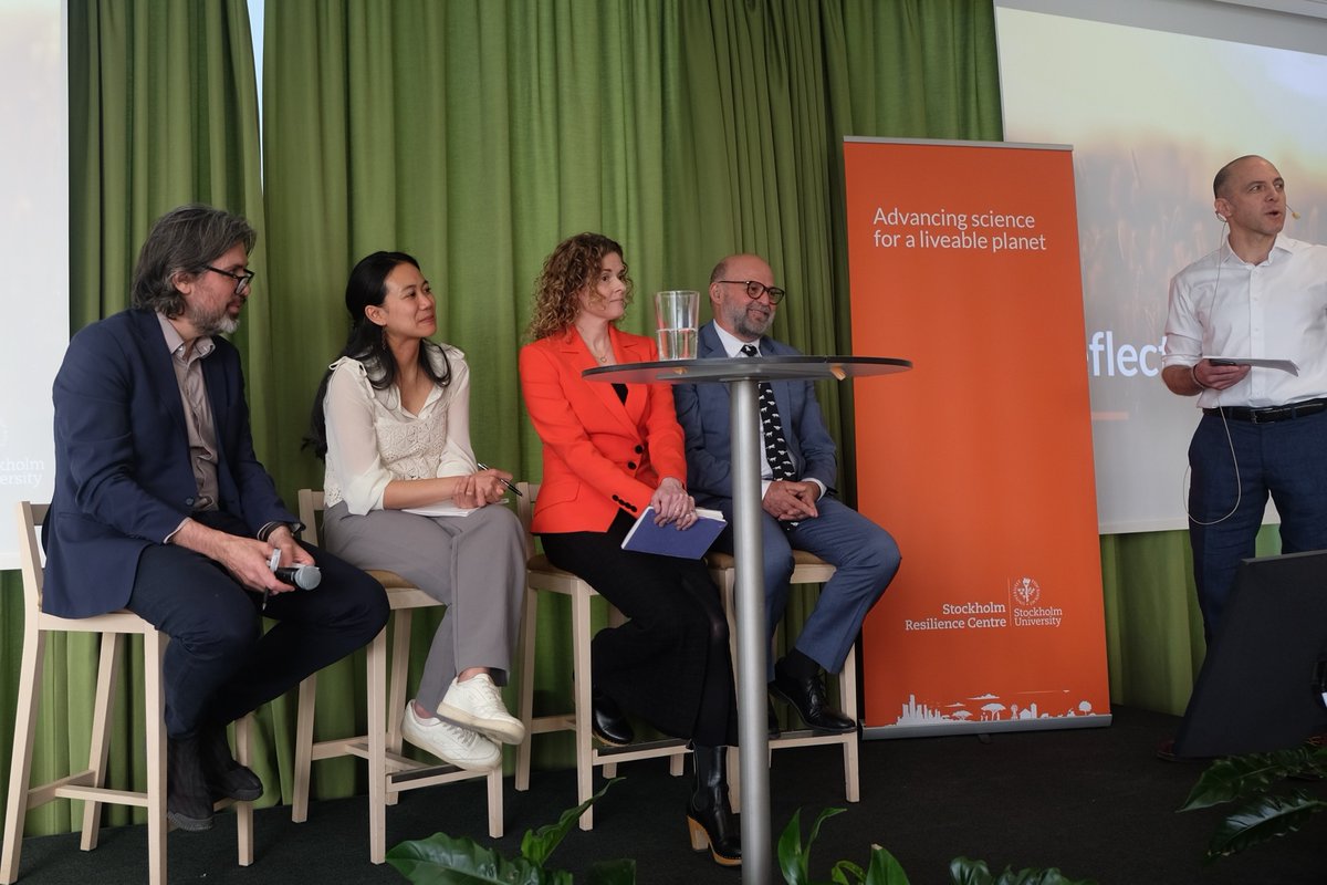 SafeJustPlanet's tweet photo. Our Science Director Albert Norström recently spoke at @sthlmresilience’s open seminar, ‘Investing in Nature for Human Prosperity’.

The session covered sustainability challenges like deforestation - and how to reverse it.

🔗: https://t.co/UECvcS7mu7

#SafeAndJust #tbt https://t.co/TtFxZWCGIv