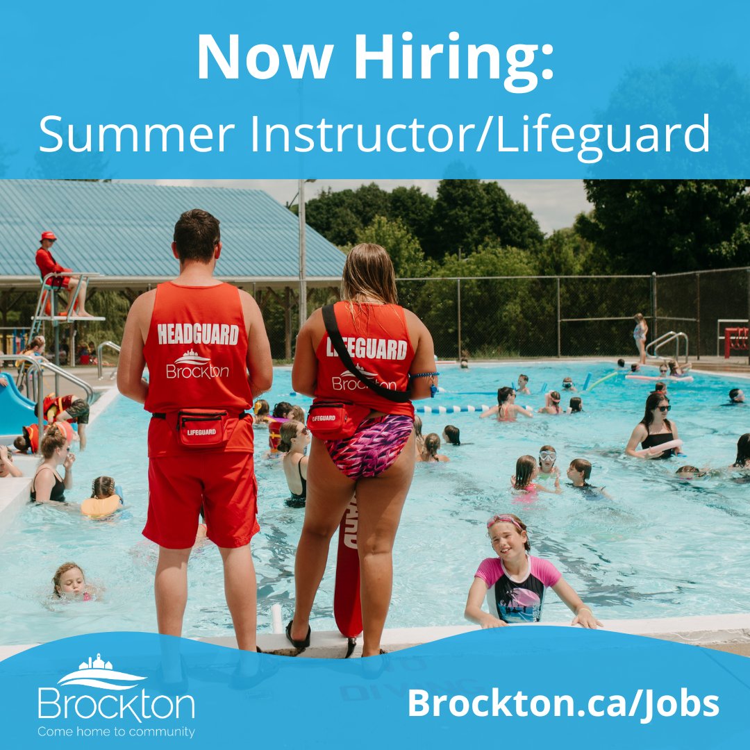 Apply to work at Walkerton Centennial Pool this summer! The Municipality of Brockton invites qualified applicants for the position of Instructor/Guard providing aquatic instruction in our Learn to Swim program and lifeguarding services. Visit Brockton.ca/Jobs to learn more