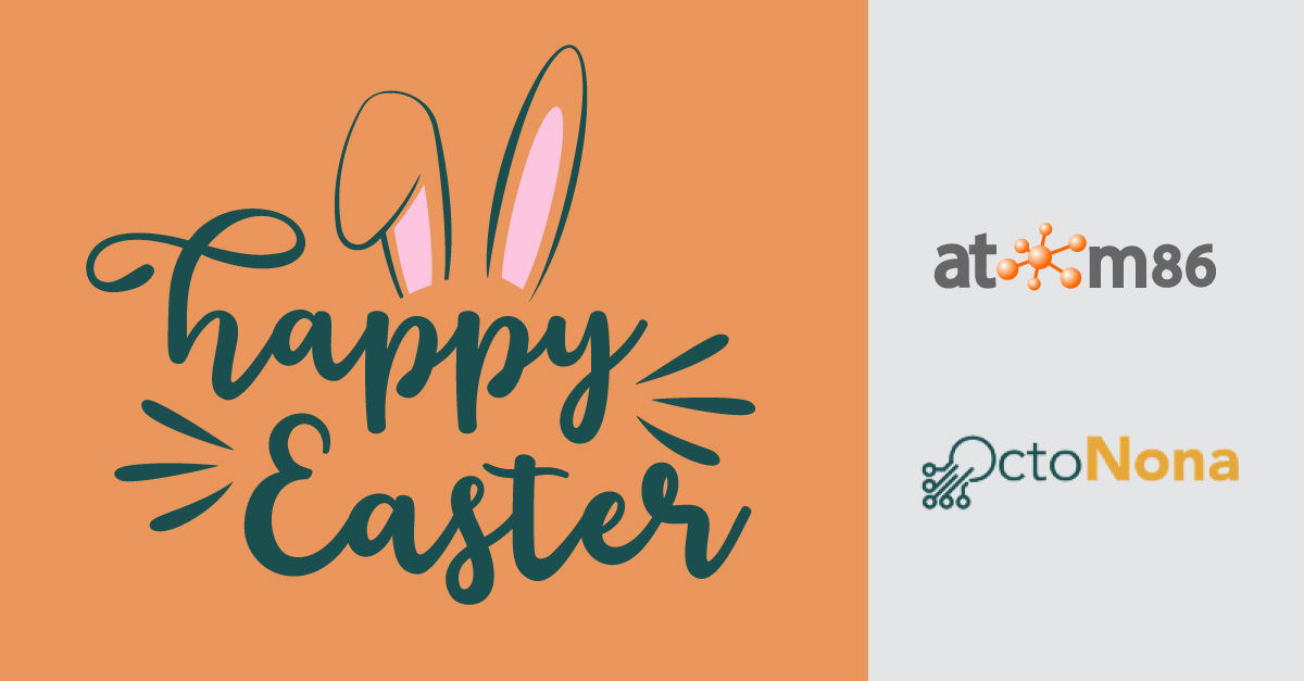 We hope this Easter is the start of a joyous and prosperous spring for you. Best wishes team atom86! #atom86 #octonona