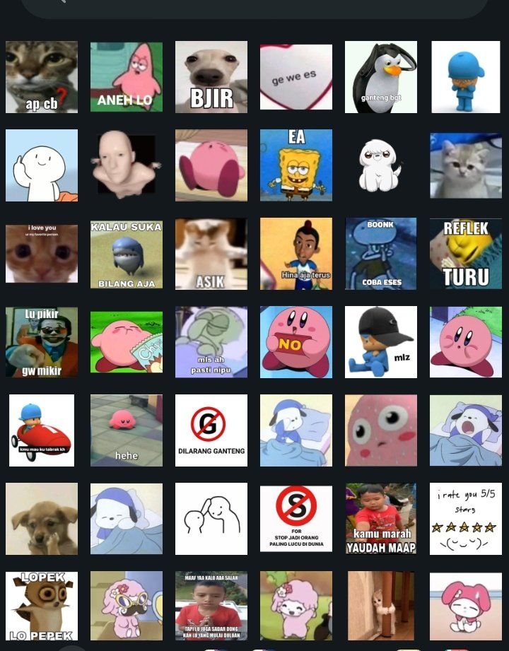 wopyzaa's tweet photo. @tanyakanrl aku suka stiker lucu, tapi yang kaya gini https://t.co/sA02xuEQ6X