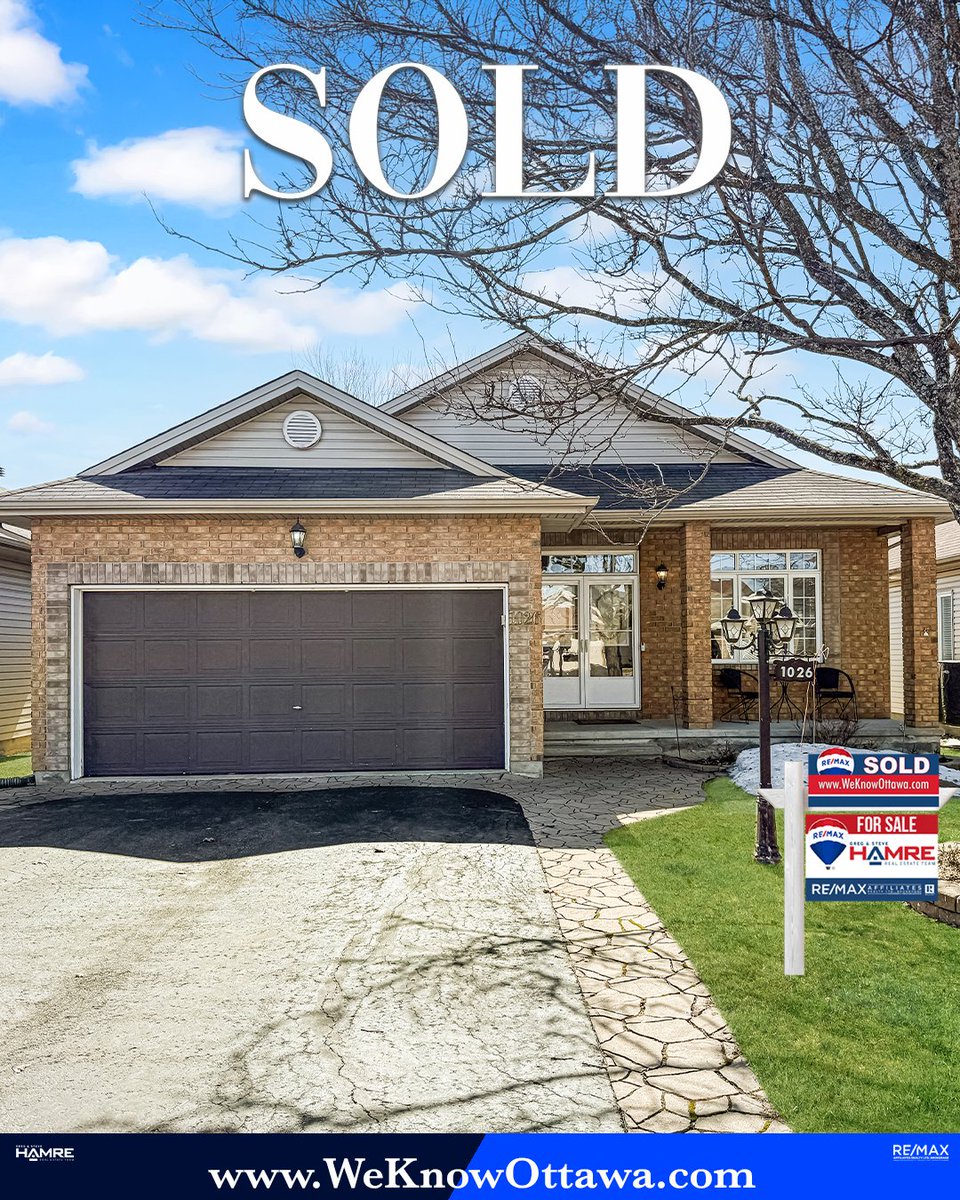 HamreREMAX's tweet image. 🤩This charming bungalow in a prime location is SOLD.

🏡 1026 Valin Street has sold in Fallingbrook.

Grateful for the opportunity to work on this with our clients.

#WeKnowOttawa #OttawaRealEstate #Valin