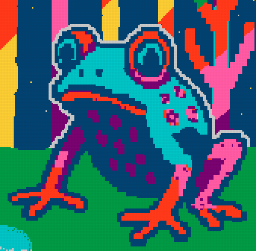 pixelsdotart's tweet image. gm. 🐸