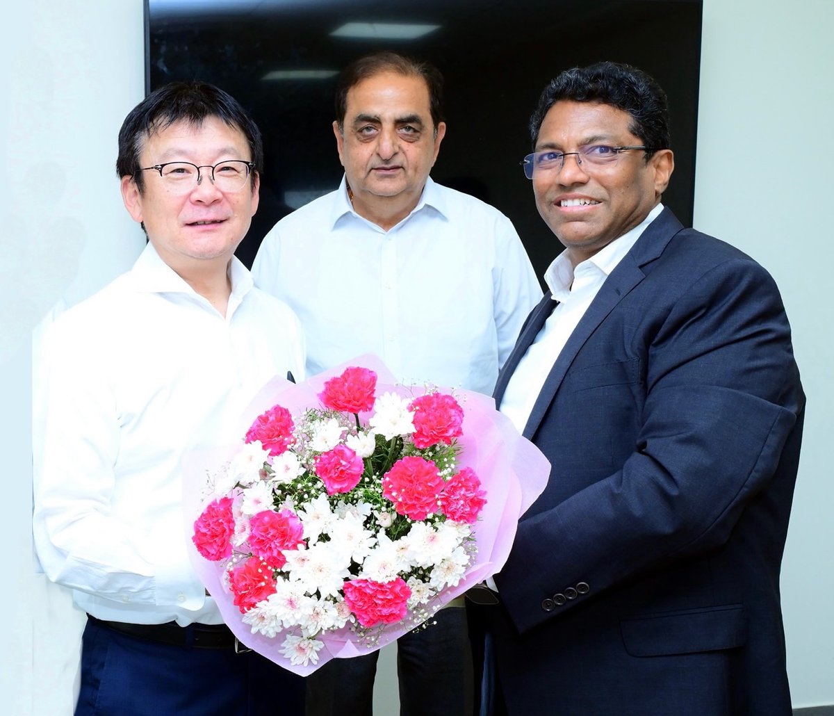 SriCity (@sri_city) on Twitter photo We were happy to welcome Mr. Naofumi Takenaka, President & Chief Operating Officer <a href="/daikin_jp/">DAIKIN Japan(ダイキン工業)</a>. On his maiden visit to the <a href="/DaikinIndia/">Daikin India</a> plant in Sri City, Mr. Takenaka also held an interactive meeting with our MD. This visit underscores <a href="/DaikinIndia/">Daikin India</a>'s focus on India’s burgeoning We were happy to welcome Mr. Naofumi Takenaka, President & Chief Operating Officer <a href="/daikin_jp/">DAIKIN Japan(ダイキン工業)</a>. On his maiden visit to the <a href="/DaikinIndia/">Daikin India</a> plant in Sri City, Mr. Takenaka also held an interactive meeting with our MD. This visit underscores <a href="/DaikinIndia/">Daikin India</a>'s focus on India’s burgeoning