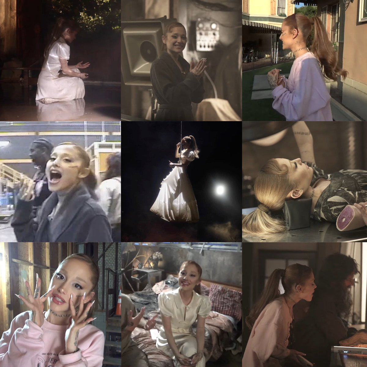 ariana grande in the behind the scenes of her short film “brighter days ahead” ∞ ☼ ⋆｡˚