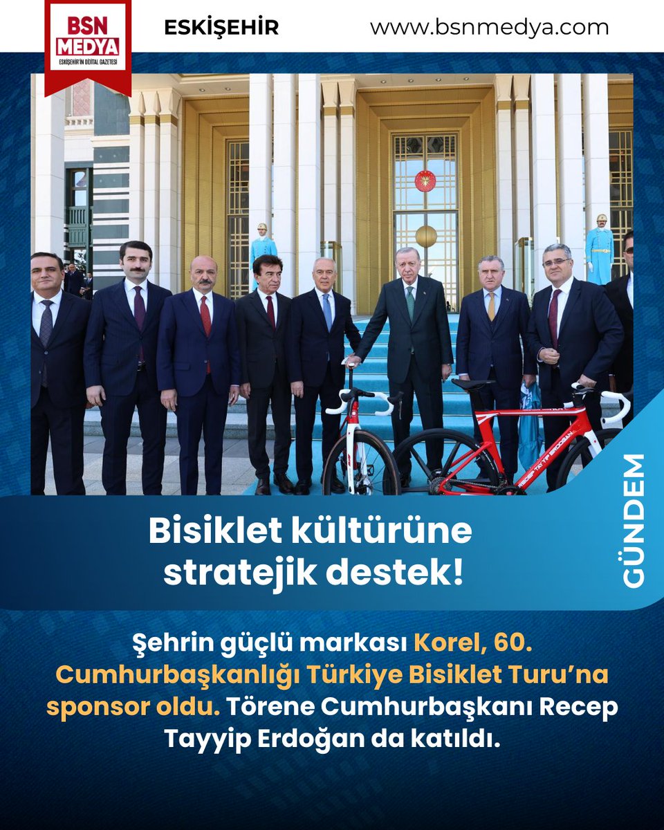 bsnmedya26's tweet image. ESO Üyesi KOREL A.Ş., verdiği destekle, hem sporun gelişimine katkı sağlıyor hem de Eskişehir’in ve Türkiye’nin sanayi gücünü dünyaya tanıtıyor.
bsnmedya.com/haber-bisiklet…
#Eskişehir #BSNmedya #corelli #broster @esksanayiodasi @celalettinkskbs