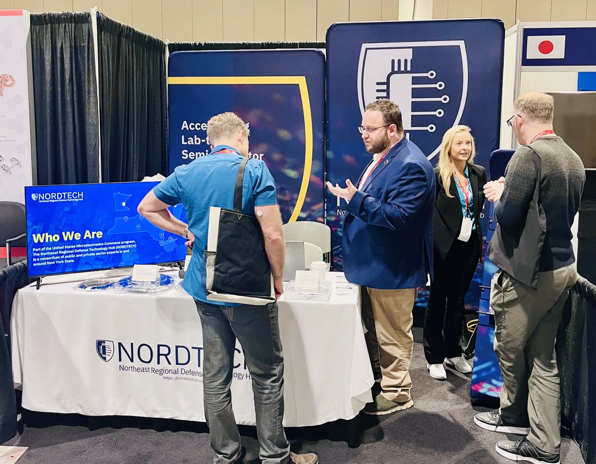 NORDTECHub's tweet image. 🚨 Don't miss your chance to meet with our @NORDTECHub team at booth 1603 for the last day of #SPIEDCS 2025 today! We're looking forward to discussing our member’s high-tech capabilities and prototyping facilities that drive lab-to-fab innovations. 🚀 nordtechub.org/about