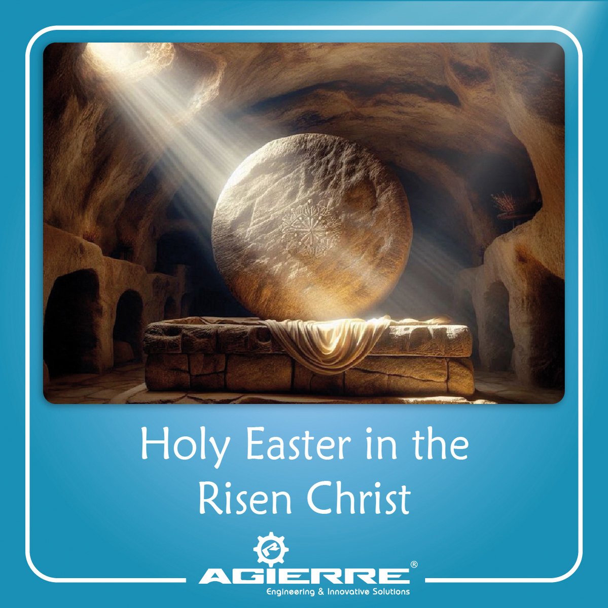 🙏 Holy Easter in the Risen Christ — from all of us at AGIERRE. 🕊️