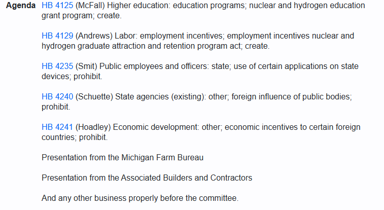 Watch now: the #Michigan House Rules Committee, house.mi.gov > House TV > House TV Schedule or on YouTube at youtube.com/@MichiganHouse… #MILeg