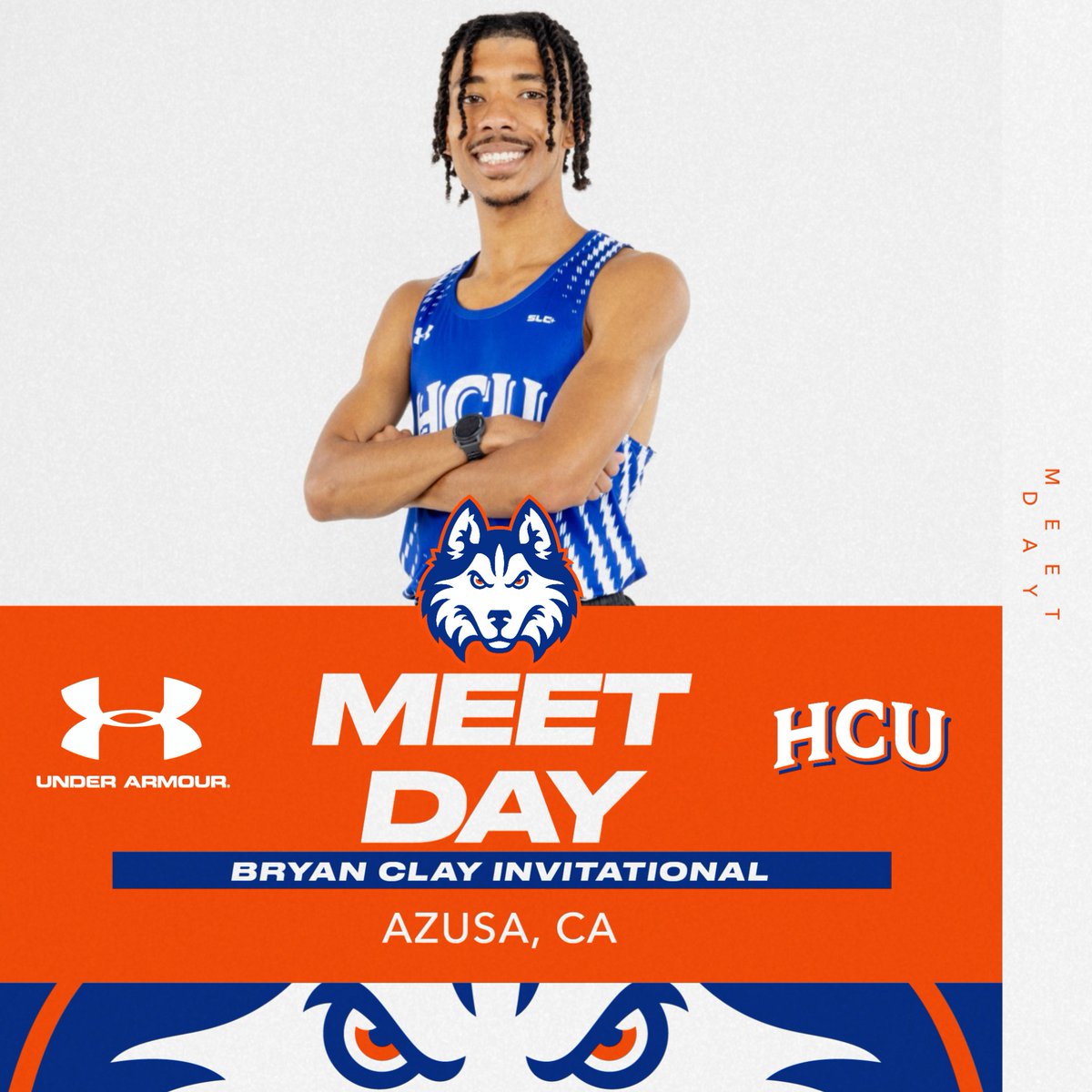 It's Meet Day! A <a href="/huskytrackxc/">HCU Track & Field / Cross Country</a> contingent is in the Golden State for the Azusa Pacific Bryan Clay Invitational happening all day!

#DawgsUp