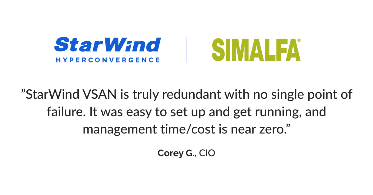 starwindsan's tweet image. 🏆#StarWind_success_story
Alfa Adhesives, Inc., a U.S.-based manufacturer of industrial adhesives, ensures long-term cost savings and operational efficiency by deploying a two-node #failovercluster with #StarWind Virtual SAN (#VSAN). Read more here: starwind.com/s/dn