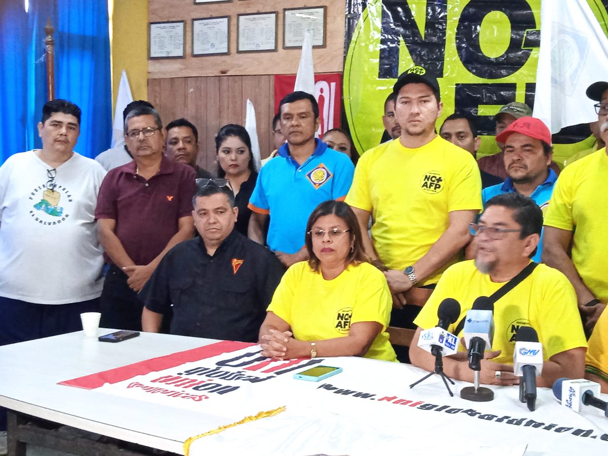 Las AFP en El Salvador han sido por años un negocio millonario para unos pocos, mientras las pensiones de los trabajadores apenas alcanzan para sobrevivir.

Es hora de un sistema justo, solidario y digno.
¡Las AFP deben desaparecer!
#PensionesDignas #NoMásAFP