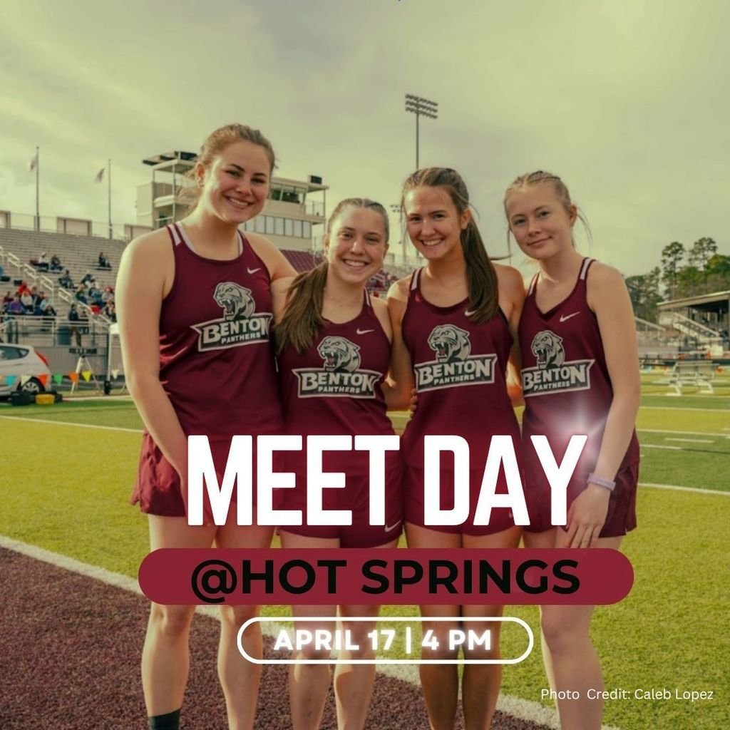 _bentonpanthers's tweet image. Best of luck to our Track team in Hot Springs this afternoon! Graphic design: Deasia B. #bhs #bhspanthers20242025 #bhstrack