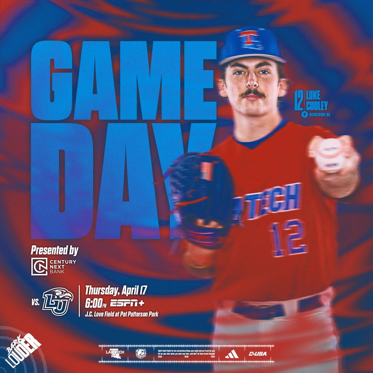 Feels good to be back at home 🏠

📍 Ruston, La.
🏟️ J.C. Love Field at Pat Patterson Park
🆚 Liberty Flames
⏰ 6 p.m. CT
📺 ESPN+
📻 97.7 FM / LA Tech Athletics app
📊 LATechSports.com/stats
