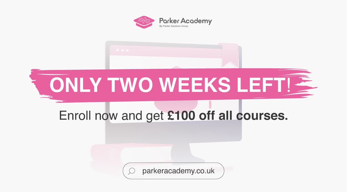 🚨 Just 2 weeks left! Save £100 on expert-led courses in #CyberSecurity, #AICompliance, #RiskManagement &amp; more. Use code PA100 at checkout. Offer ends April 30th! 👉 parkeracademy.co.uk #ParkerAcademy #ISO27001 #SOC2