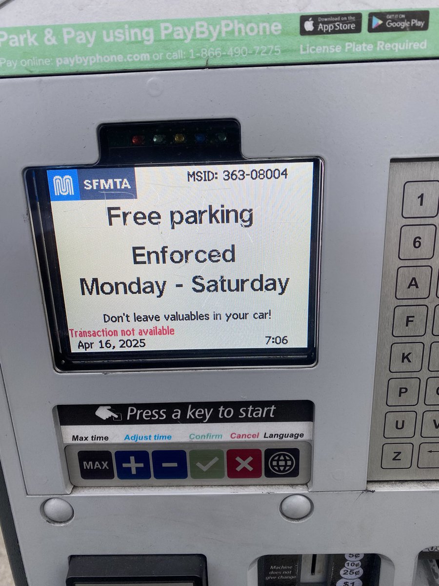 Codavid19's tweet image. Dear @SFMTA_Muni how come there is no operation schedule for meters @ mason and Columbus ? @DanielLurie ???