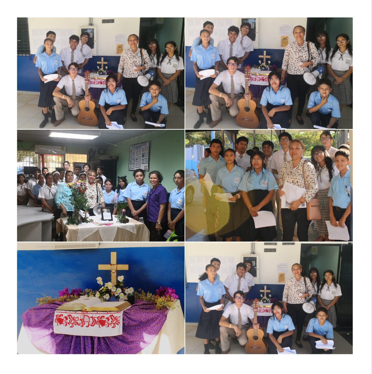 Daliamo71616730's tweet photo. Centro educativo Victoriano Lorenzo, reafirmando su compromiso y alianza con nuestro padre amado quien vive y reina por los siglos de los siglos, amén , con la esperanza de una sociedad más justa, más humana basado en el principio de amor al prójimo y respeto a la patria. https://t.co/TlwDhJd5xR