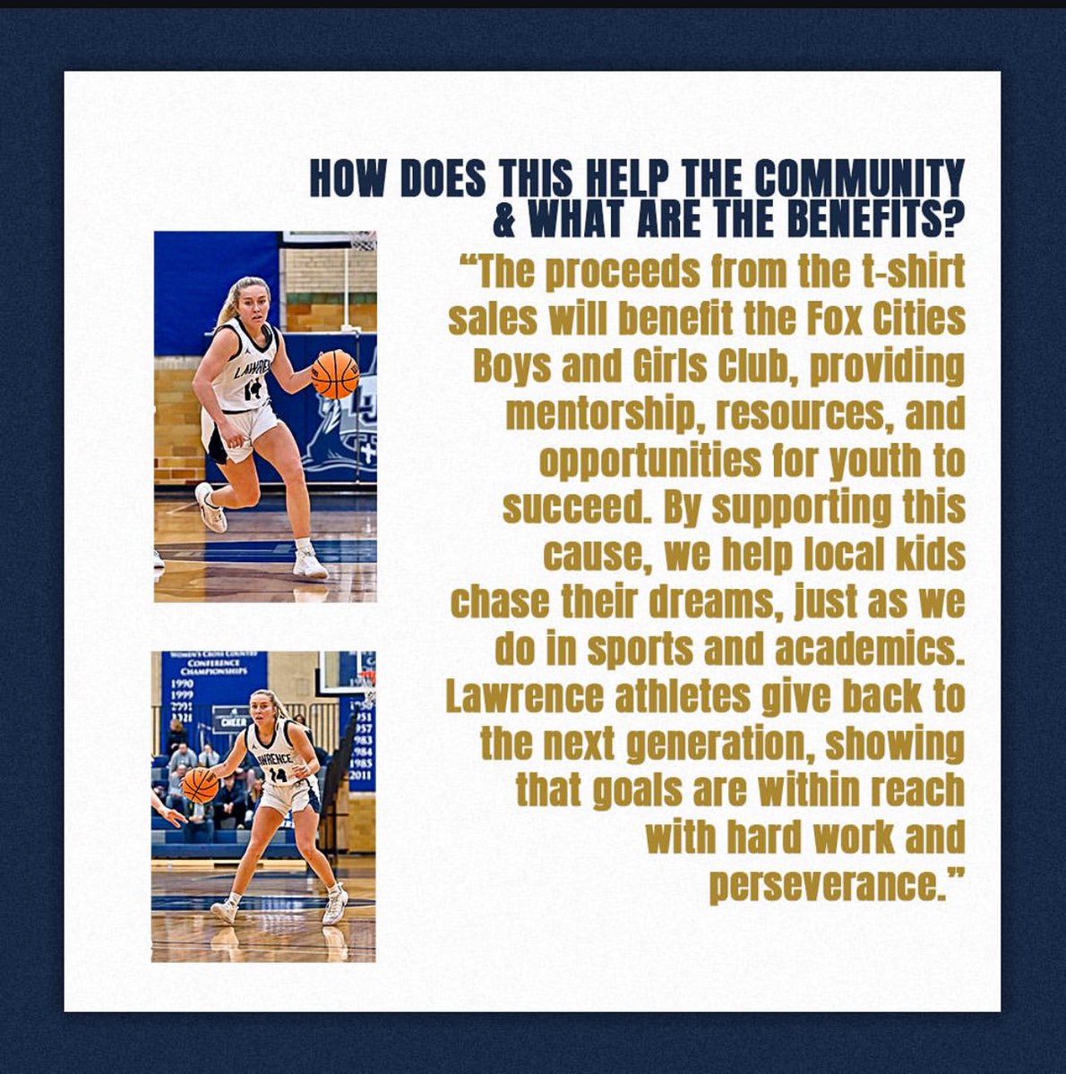 Lawrence Women’s Basketball tweet media