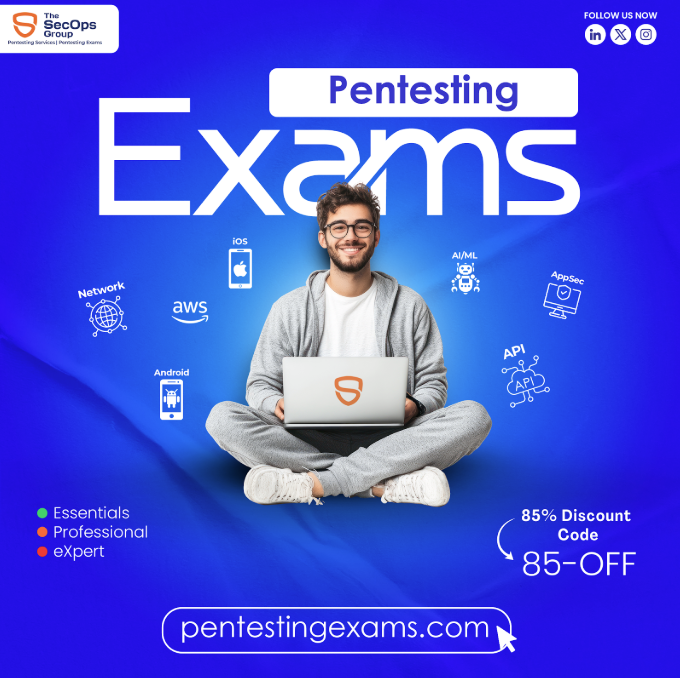 My friends <a href="/TheSecOpsGroup/">The SecOps Group</a> just launched a fresh website design and are doing a giveaway you don’t wanna miss!  👇🏽

Win a FREE pentesting exam or get a massive 85% discount.

Sid and team have doing some amazing stuff in the pentesting world. I am a huge fan of their C-AI/MLPen