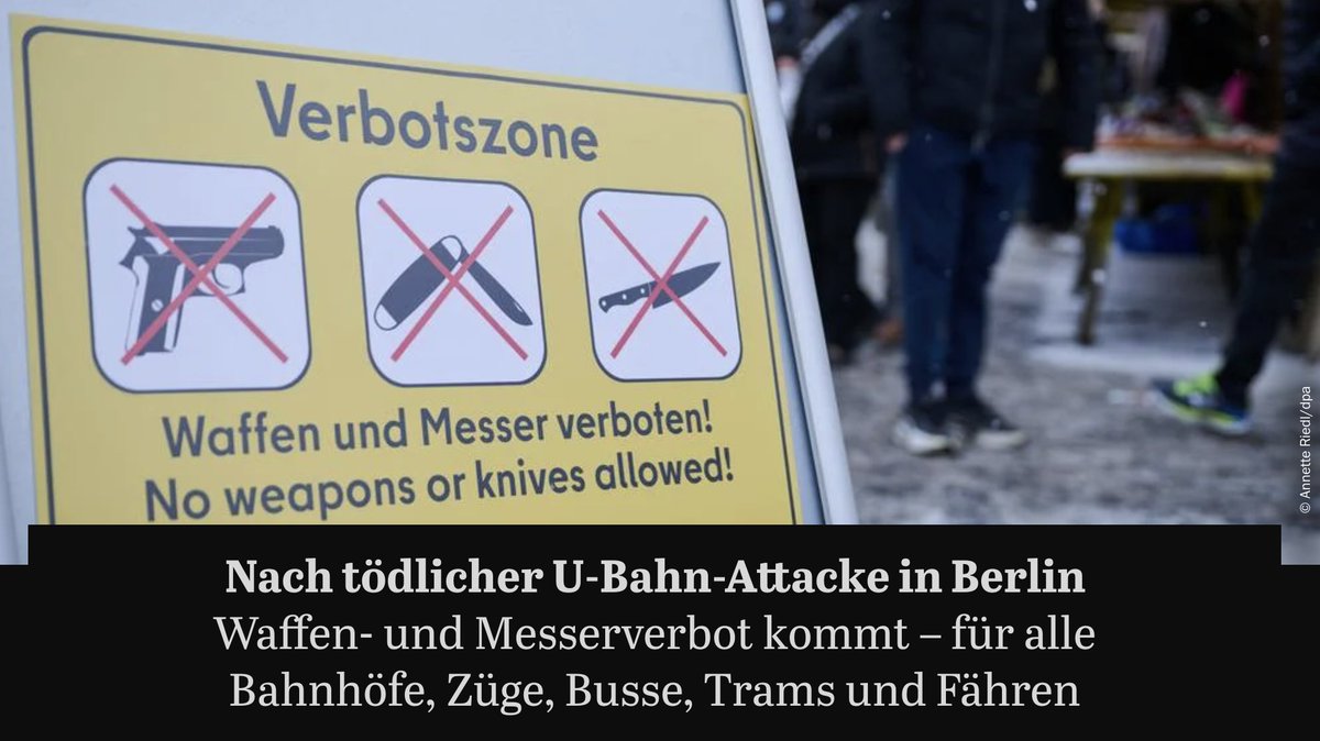 Im CDU-regierten Berlin reagiert man auf die tödliche Messerattacke eines Syrers. Man beginnt aber nicht etwa damit, Straffällige abzuschieben, sondern erlässt Messerverbotszonen in allen Zügen und Bahnhöfen. Diese Symbolpolitik verhöhnt jedes Opfer solcher Taten.
