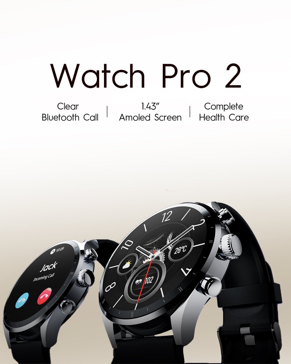 Calls? Check.
Steps? Check.
 Health? Double check.

The TECNO Watch Pro 2 keeps you connected and on top of your game — all from your wrist.

Stylish, smart, and super handy! 

#TECNOAiot