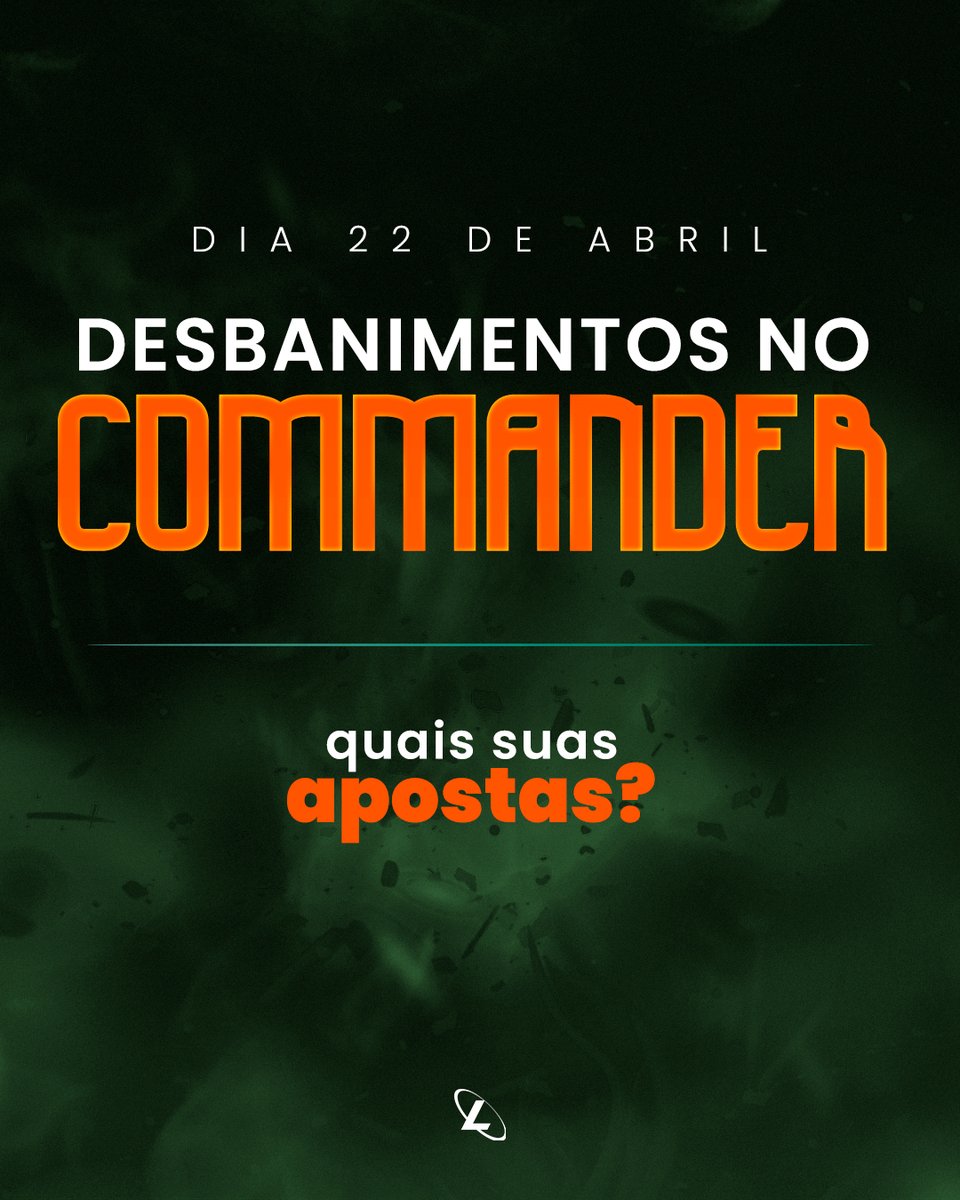 ligamagicbr's tweet photo. Gavin Verhey confirmou que no dia 22 de abril presenciaremos desbanimentos no Commander.
Tendo em vista a atual lista de banidas, quais cartas vocês desejam ou acham que podem voltar para o formato?
+
#MagicTheGathering #MTGCommander #MTGCMD https://t.co/veqOCOqYUr
