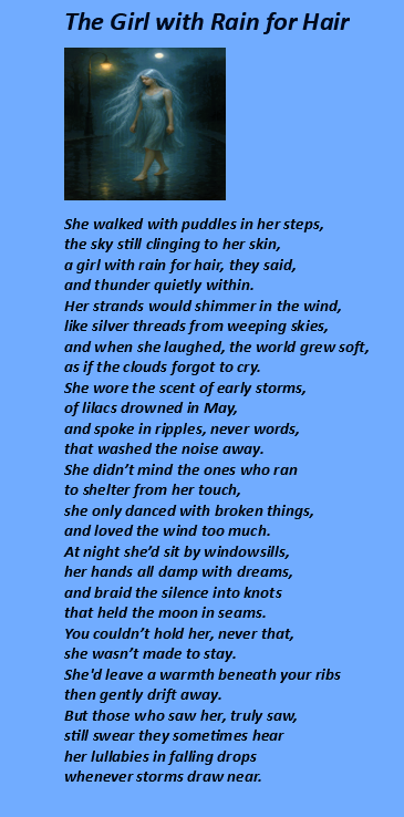 "She carries the sky in her hair and the storm in her soul, yet leaves only peace wherever she goes."💙#PoetryCommunity #WritersCommunity #AmWritingPoetry #Peace #ElishevaPoems