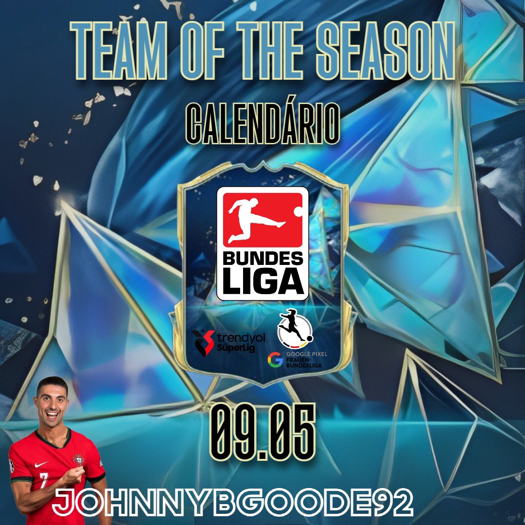 ✨ Temporada TOTS — Calendário Completo pt1

🗓️ 25 de Abril
🇫🇷 Ligue 1 / Arkema D1
🇳🇱 Eredivisie

🗓️ 2 de Maio
🏴 Premier League / Barclays WSL
🏴 EFL

🗓️ 9 de Maio
🇩🇪 Bundesliga / Frauen-Bundesliga
🇹🇷 Süper Lig

#fc25 #ultimateteam #tots #easports #streamer #johnnybgoode92 #fyp