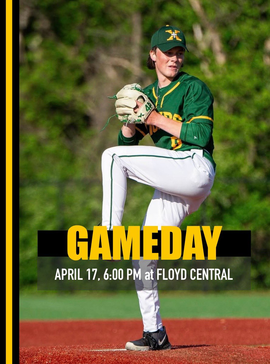 ‼️ GAME DAY ‼️ 

🆚 Floyd Central 
📅 Thurs, April 17
⏰ 6:00 PM 
📍 Floyd Central High school
