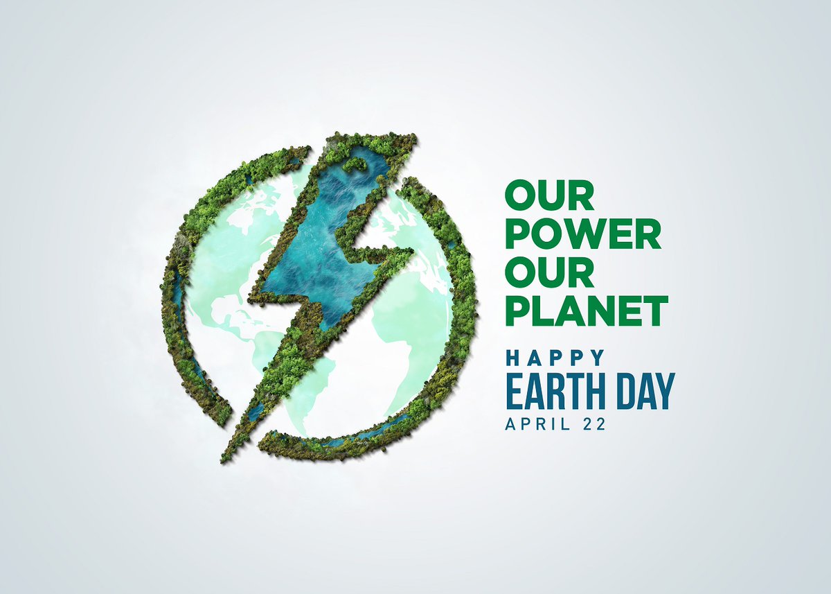 Earth Day 2025: Tuesday 22 April.
The theme for Earth Day 2025 is Our Power, Our Planet, which invites everyone around the world to unite behind renewable energy bit.ly/3RZrOVv