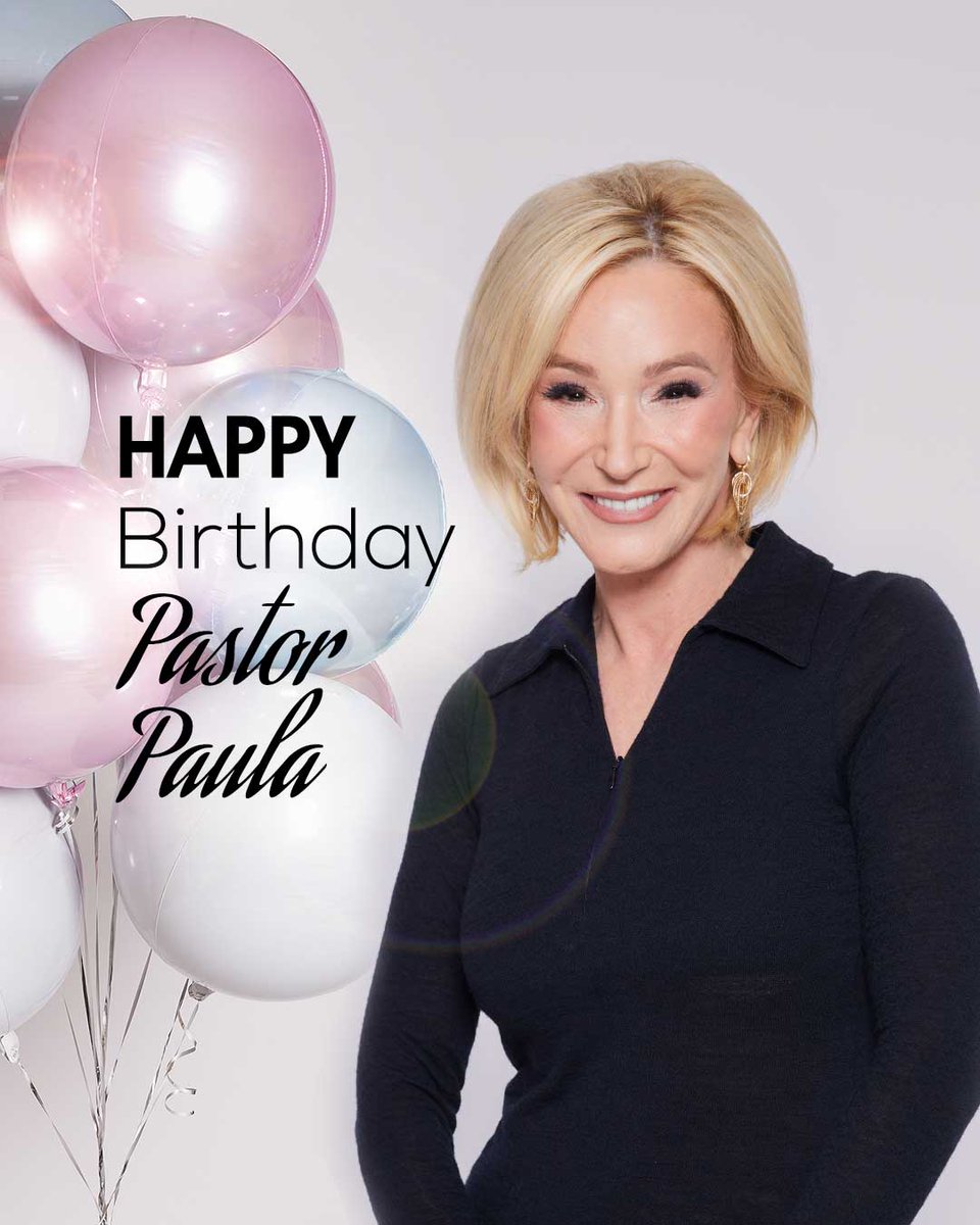 Tomorrow is the day but we can't wait until tomorrow to say it: HAPPY BIRTHDAY PASTOR PAULA! 🎈🎉🎁 WE LOVE YOU SO MUCH!! ❤️💐🌼🌷#April20 #HappyBirthday <a href="/Paula_White/">Paula White-Cain</a>